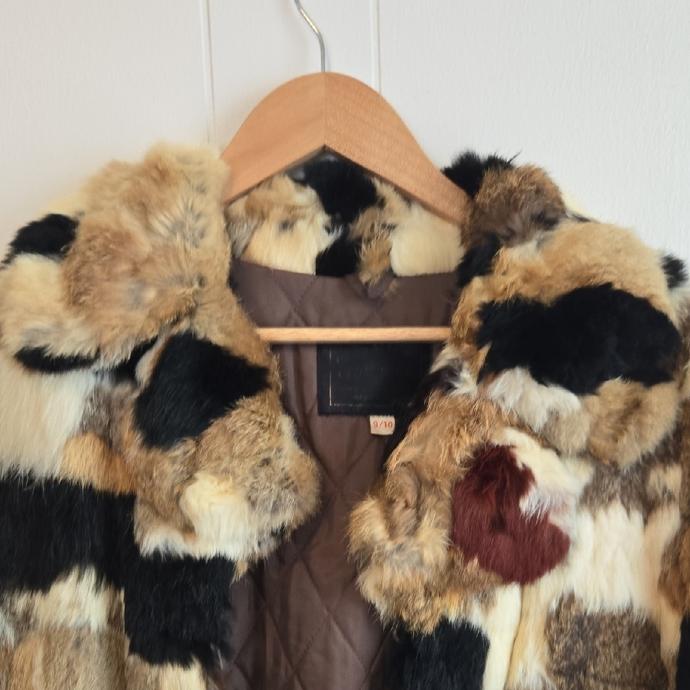 Patchwork Fur Jacket - Picture 5 of 7